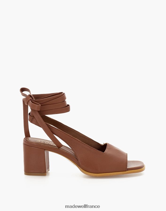 chaussure fr Madewell femmes sandales lille en cuir alohas brun DX88282738