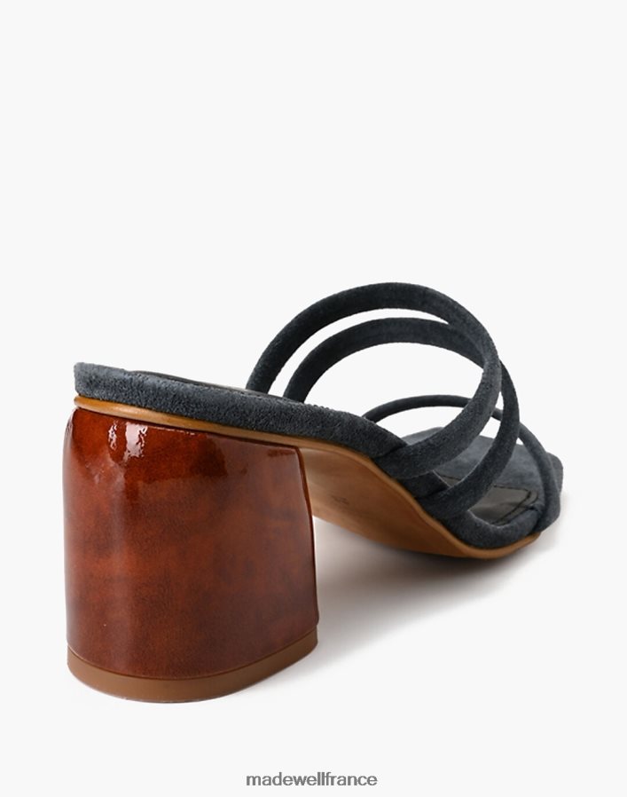 chaussure fr Madewell femmes sandales à talons carrés Indiana en daim alohas rose DX88282747