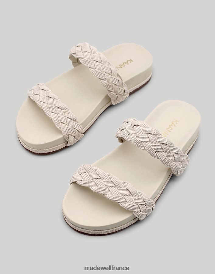 chaussure fr Madewell femmes toboggan de piscine tressé Kaanas Montezuma noir DX88281720