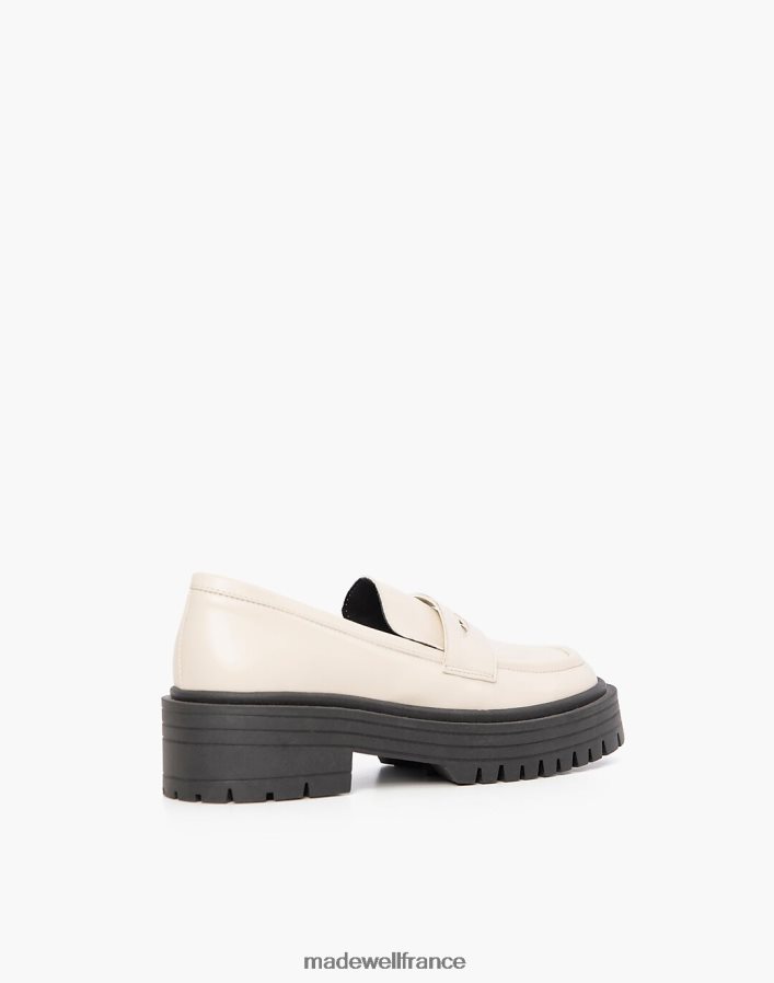 chaussure fr Madewell femmes alohas masque mocassins en cuir végétalien blanc DX88281199