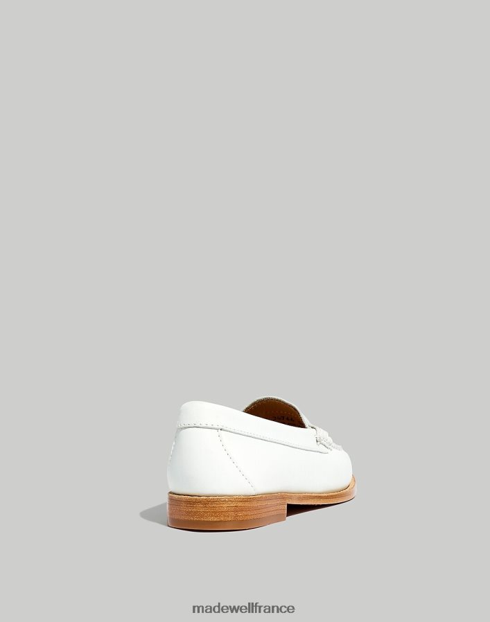 chaussure fr Madewell femmes g.h.bass whitney weejuns mocassins penny veau souple blanc DX88281423