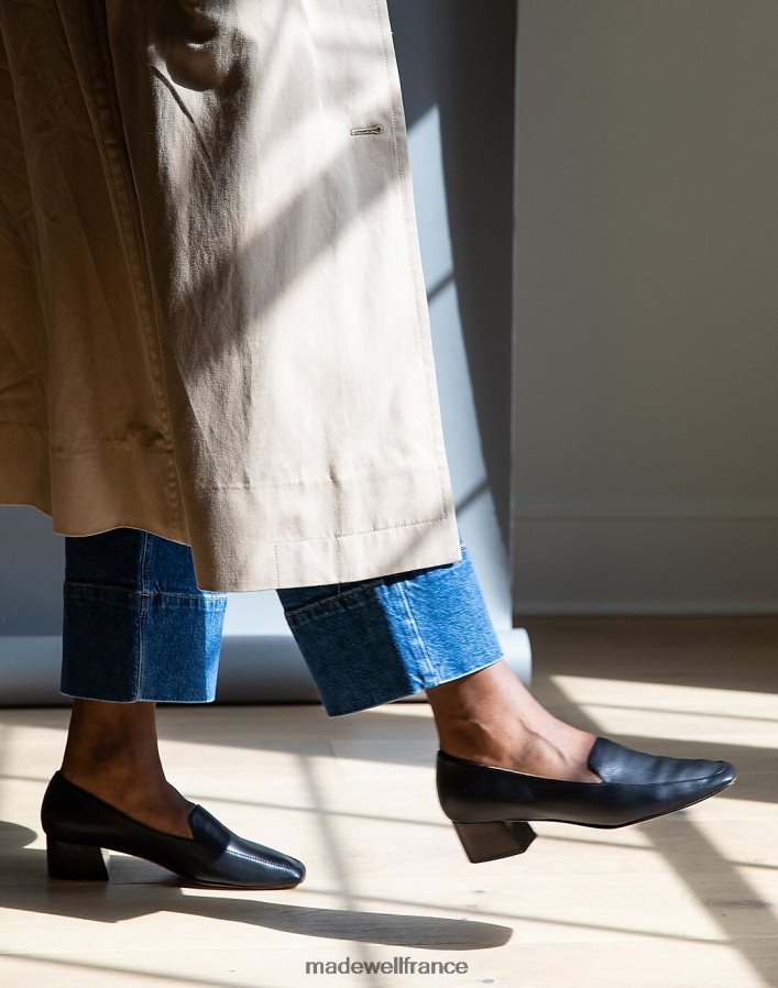 chaussure fr Madewell femmes huma blanco charlie mocassins à talons charbon DX88281577