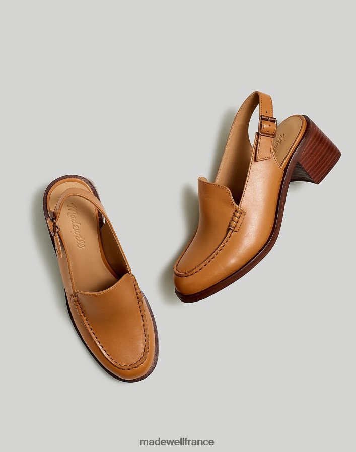 chaussure fr Madewell femmes le mocassin à bride arrière Mervin chameau du désert DX88282695