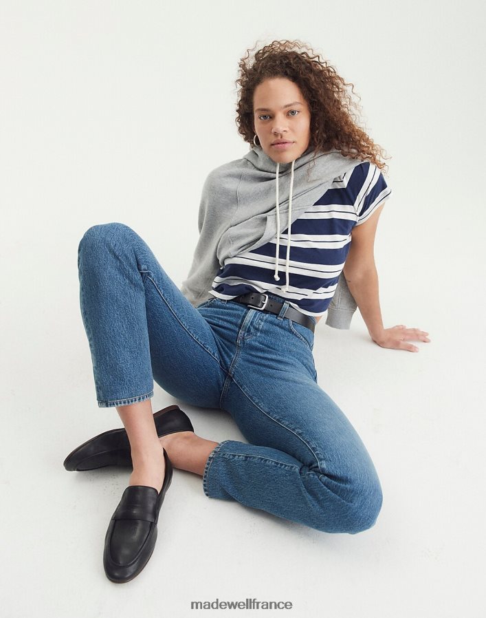 chaussure fr Madewell femmes le mocassin en dentelle vrai noir DX88282674