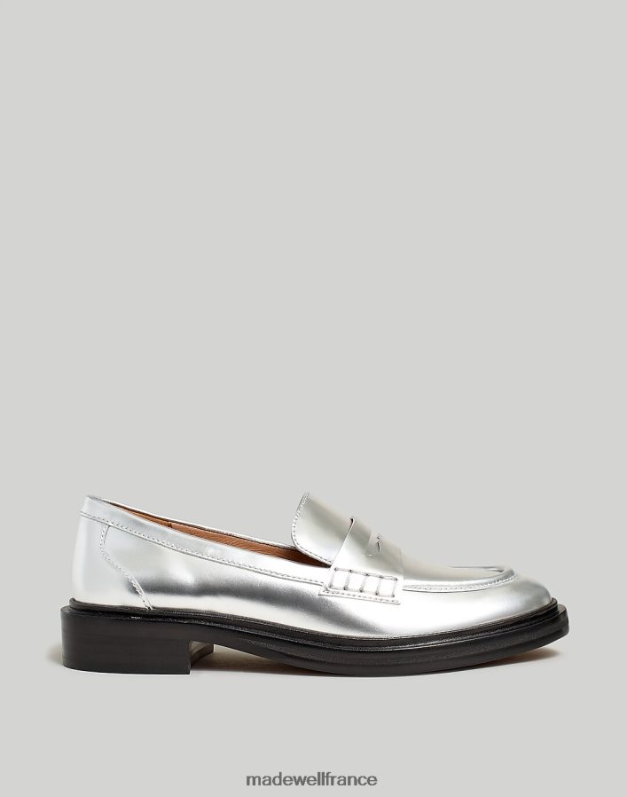 chaussure fr Madewell femmes le mocassin vernon argent DX88282665