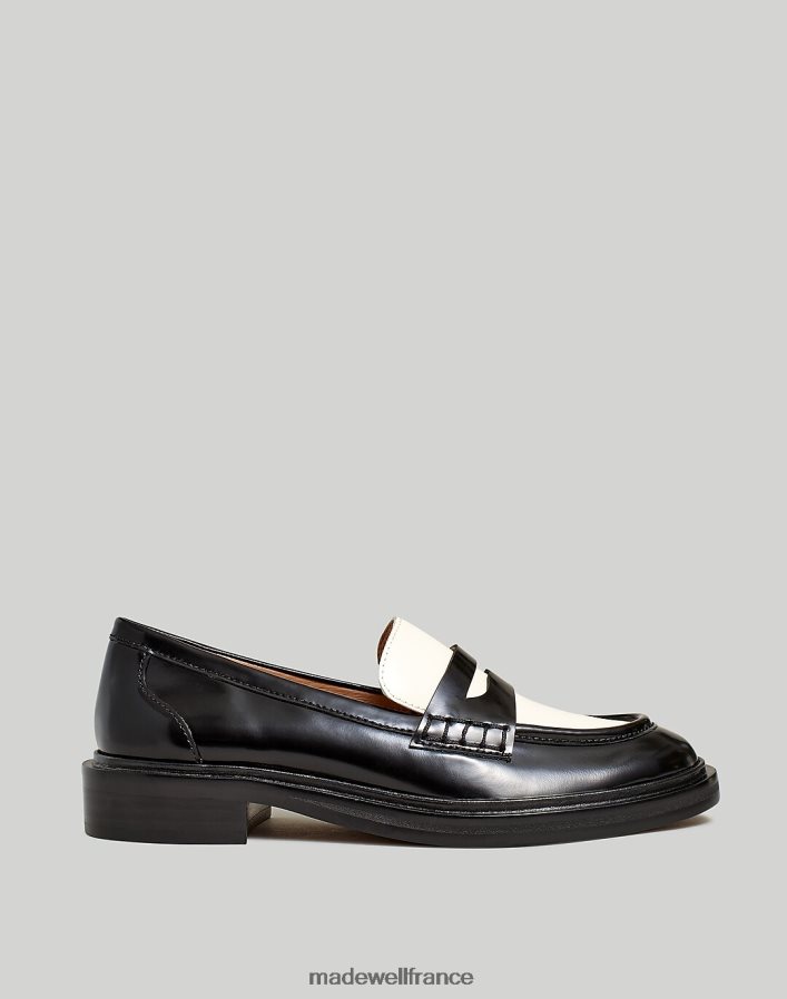 chaussure fr Madewell femmes le mocassin vernon vrai noir DX88282663