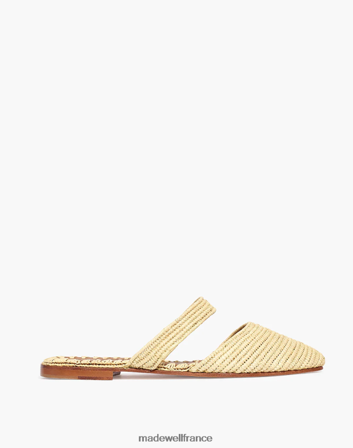 chaussure fr Madewell femmes artémis design co. mules mary-jane en raphia naturel DX88282683