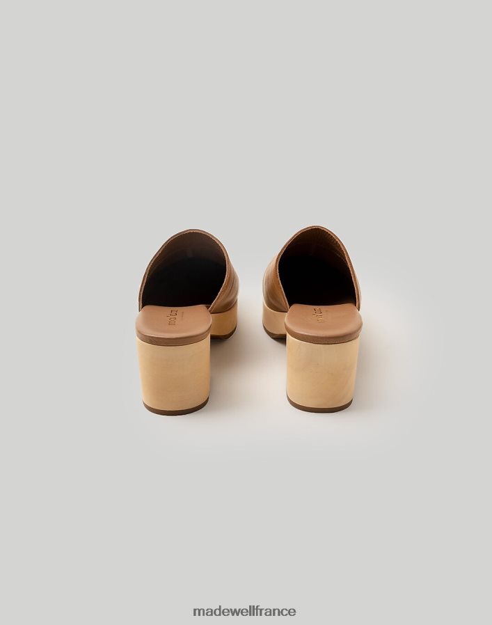 chaussure fr Madewell femmes madame chaussures sabots gloria en cuir chameau DX88281518