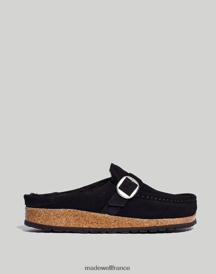 chaussure fr Madewell femmes sabots à boucle en daim birkenstock daim/cisaillement noir DX88282682