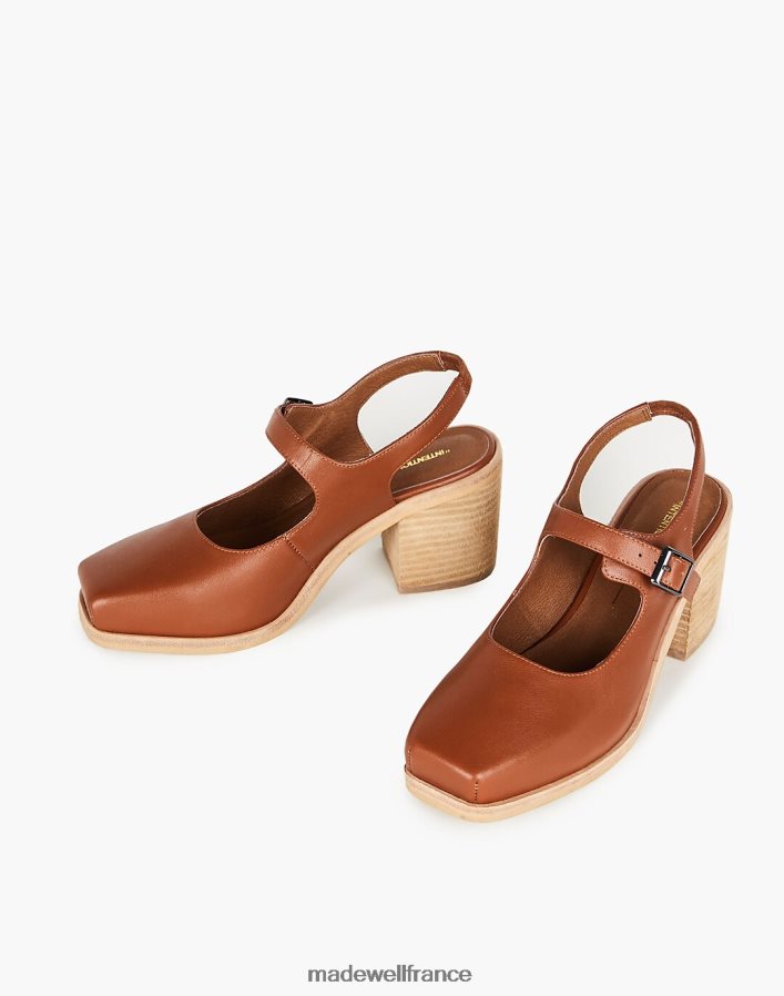 chaussure fr Madewell femmes Escarpins Mary Jane en cuir intentionnellement vierges pour bureau caramel DX88282701