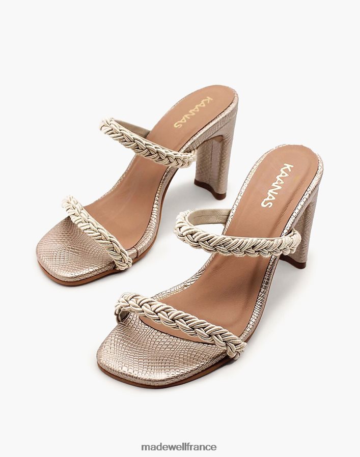 chaussure fr Madewell femmes Kaanas Ariana talon tressé noir DX88281708