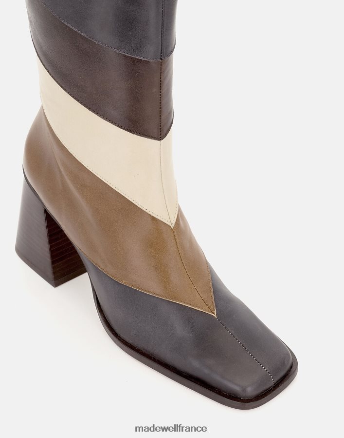 chaussure fr Madewell femmes alohas nord patchwork vintage brun DX88281195