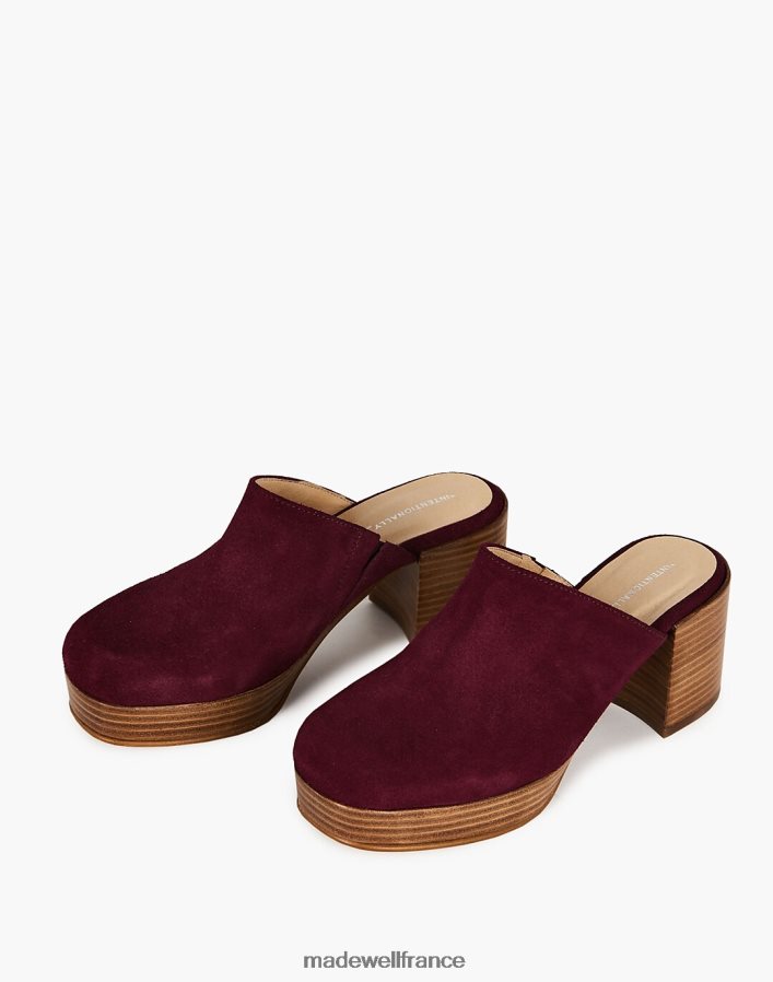 chaussure fr Madewell femmes des faits intentionnellement vides obstruent rouge foncé DX88282687