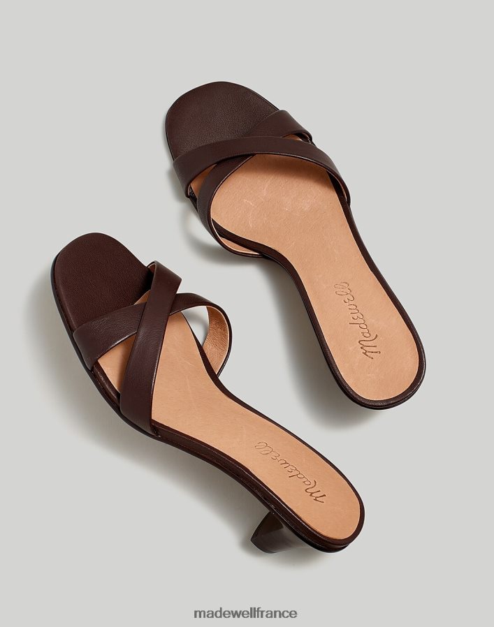 chaussure fr Madewell femmes la sandale à petit talon rachelle raisins au chocolat DX88282698