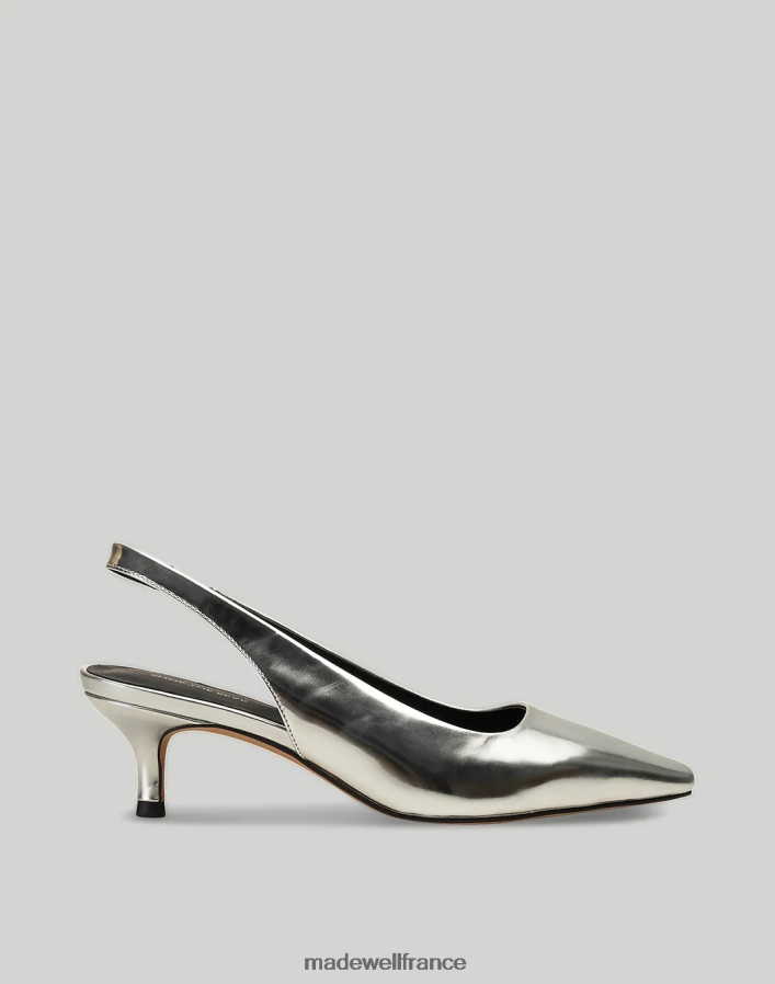 chaussure fr Madewell femmes chaussure l'ours maxine slingback argent métallisé DX88282213