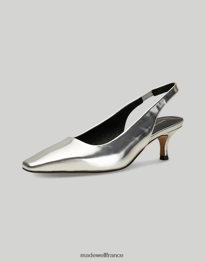 chaussure fr Madewell femmes chaussure l'ours maxine slingback argent métallisé DX88282213