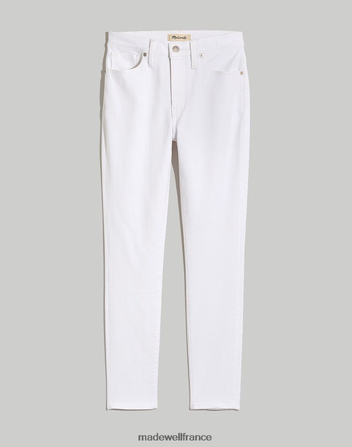 vêtements fr Madewell femmes Jean court skinny taille mi-haute 9'' blanc pur DX88282574
