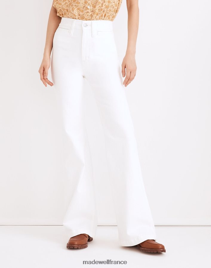 vêtements fr Madewell femmes Jean flare taille haute 11'' : édition pantalon carrelage blanc DX88282562