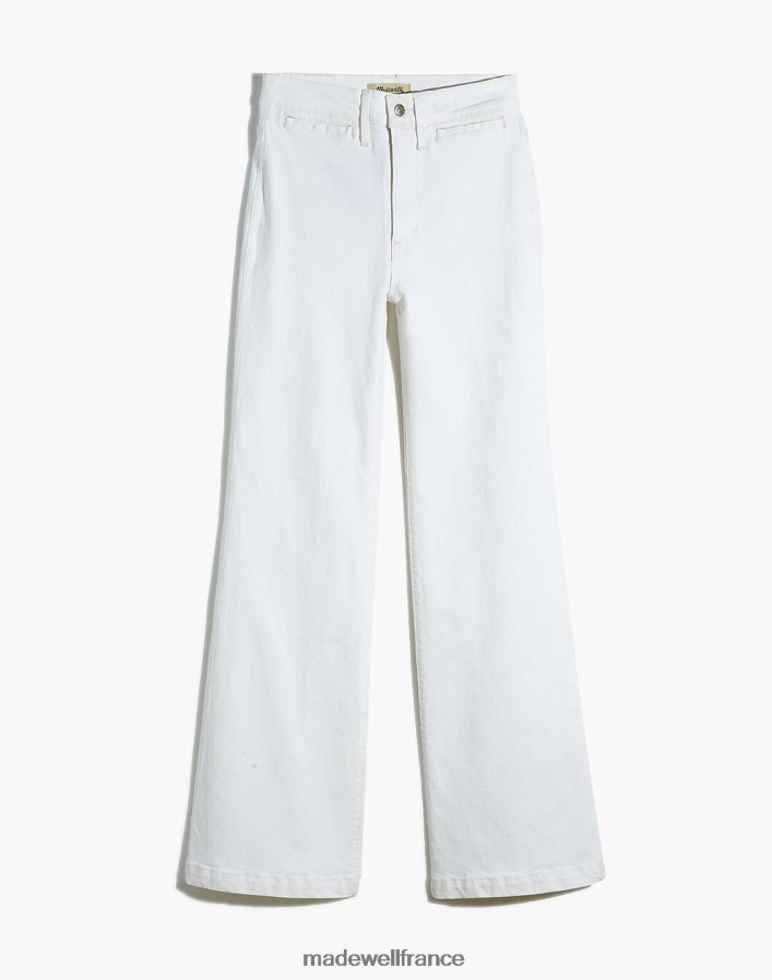 vêtements fr Madewell femmes Jean flare taille haute 11'' : édition pantalon carrelage blanc DX88282562