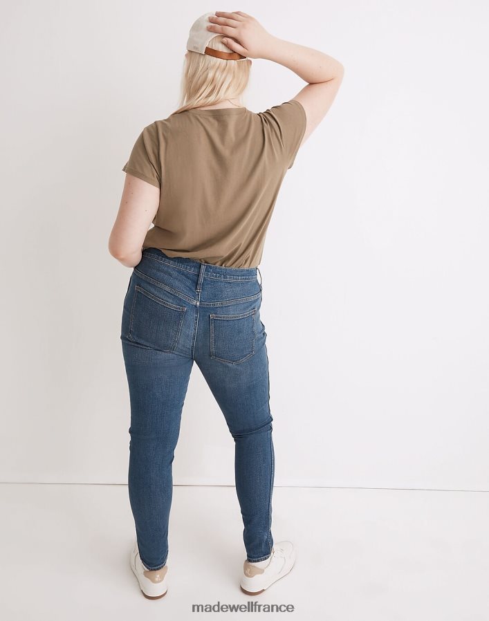 vêtements fr Madewell femmes Jean skinny taille haute 10'' : édition déchiré aux genoux lavage de la porte avant DX88282558