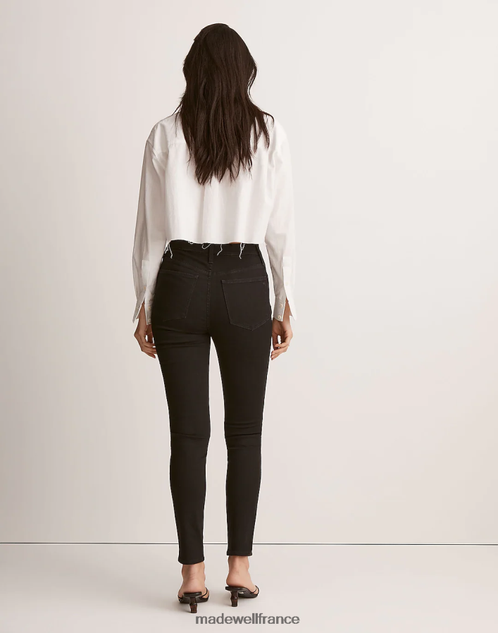 vêtements fr Madewell femmes Jean skinny taille haute 10'' gel noir DX88281115
