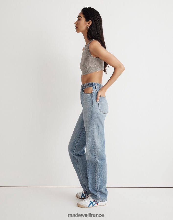 vêtements fr Madewell femmes Molly Dickson - Jean droit ample à découpes Donnan laver DX88281067