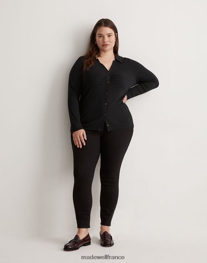 vêtements fr Madewell femmes et un jean skinny taille haute gel noir DX88282553