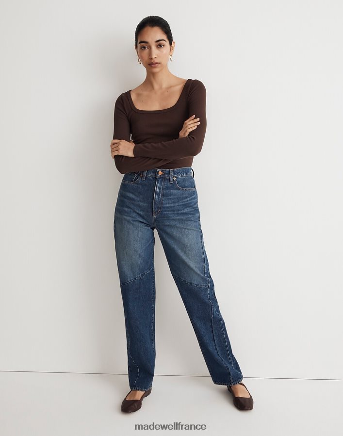 vêtements fr Madewell femmes jean baggy fuselé : édition bicolore lavage fanwell DX88282492