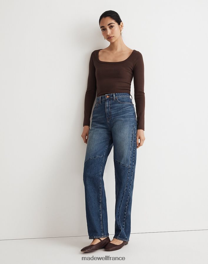vêtements fr Madewell femmes jean baggy fuselé : édition bicolore lavage fanwell DX88282492
