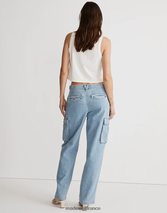 vêtements fr Madewell femmes jean cargo droit coupe basse lavage coleman DX88282515