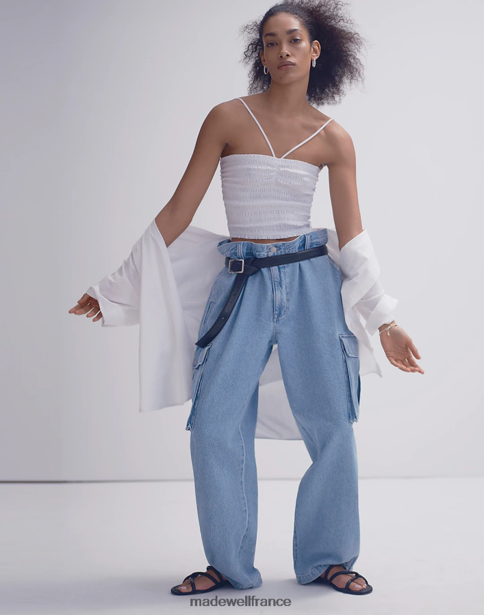 vêtements fr Madewell femmes jean cargo droit coupe basse lavage coleman DX88282515