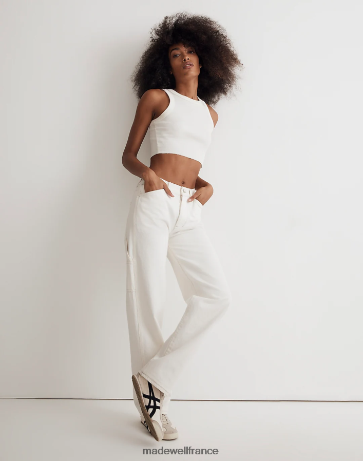 vêtements fr Madewell femmes jean charpentier droit taille basse toile vintage DX88282494