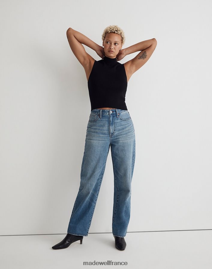 vêtements fr Madewell femmes jean droit ample et courbé lavage letica DX88281095