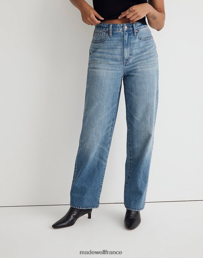 vêtements fr Madewell femmes jean droit ample et courbé lavage letica DX88281095