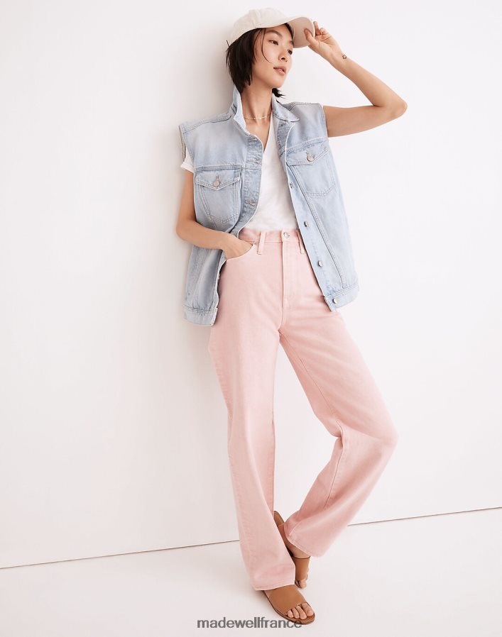 vêtements fr Madewell femmes jean droit baggy : édition teinte en pièce jonquille pâle DX88281075