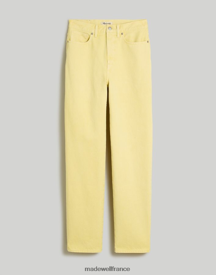 vêtements fr Madewell femmes jean droit baggy : édition teinte en pièce jonquille pâle DX88281077