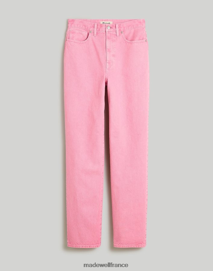 vêtements fr Madewell femmes jean droit baggy : édition teinte en pièce rétro rose DX88281076