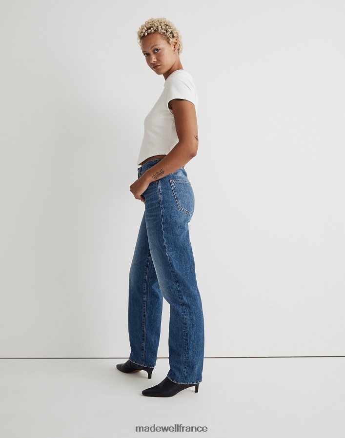 vêtements fr Madewell femmes jean droit coupe basse et courbé lavage de palmine DX88282493