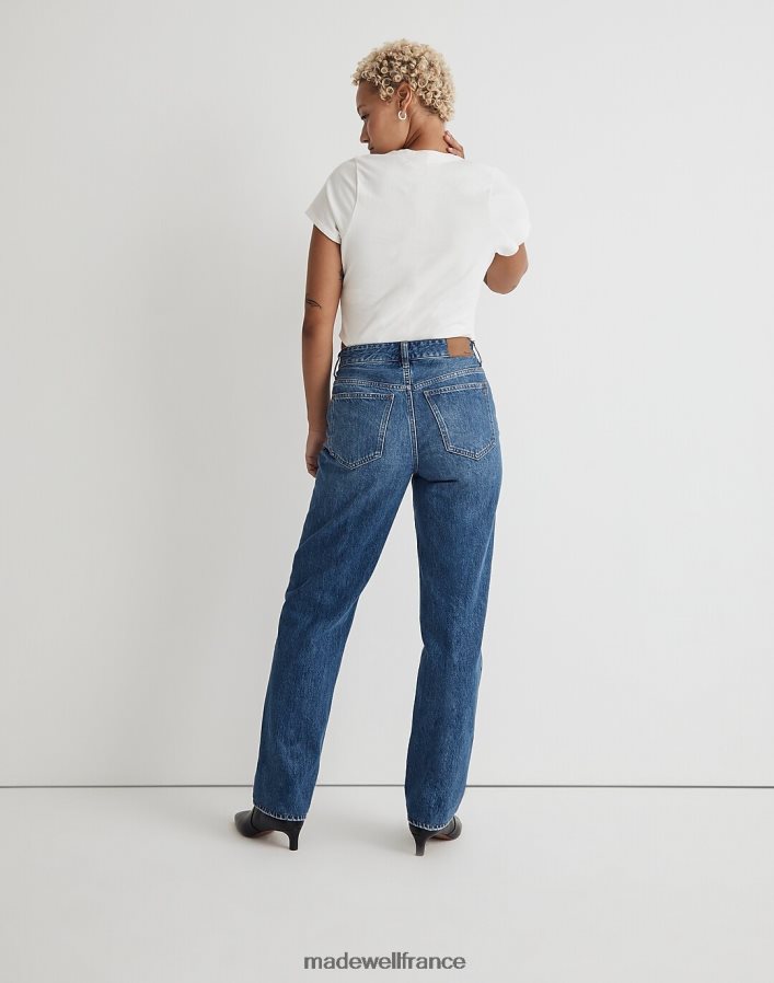 vêtements fr Madewell femmes jean droit coupe basse et courbé lavage de palmine DX88282493