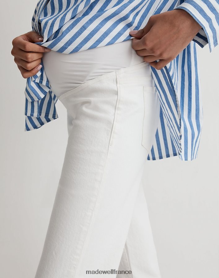 vêtements fr Madewell femmes jean droit vintage parfait au-dessus du ventre de maternité carrelage blanc DX88282536