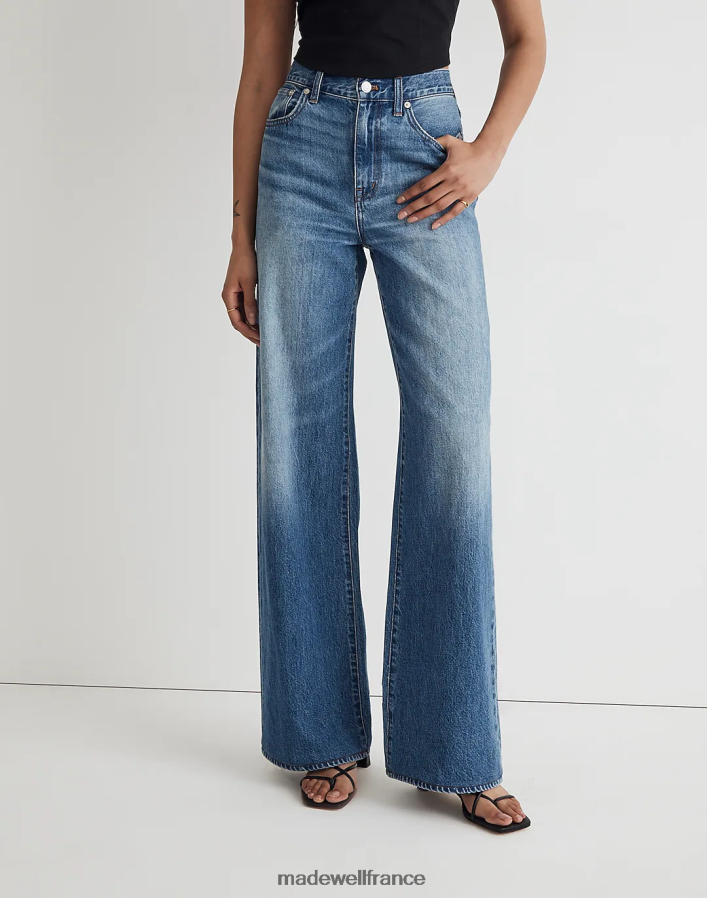 vêtements fr Madewell femmes jean à jambe très large lavage fannin DX88282477