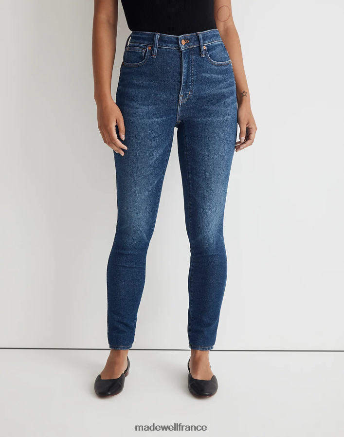 vêtements fr Madewell femmes jean skinny courbé taille haute 10'' lavage Smithley DX88282488