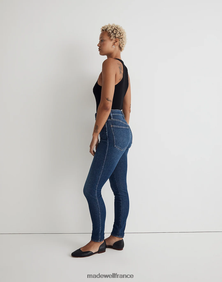 vêtements fr Madewell femmes jean skinny courbé taille haute 10'' lavage Smithley DX88282488