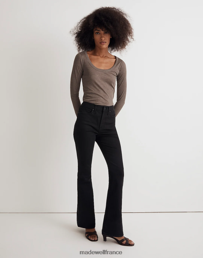 vêtements fr Madewell femmes jean skinny évasé gel noir DX88281064