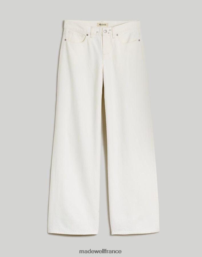 vêtements fr Madewell femmes jean taille basse à jambe très large carrelage blanc DX88282498