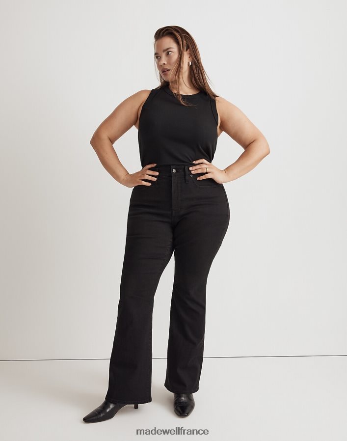 vêtements fr Madewell femmes jean évasé skinny et courbé gel noir DX88282786