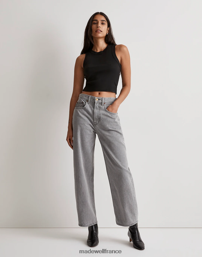 vêtements fr Madewell femmes jeans leroy côtés b lavage à la pierre grise DX88281338