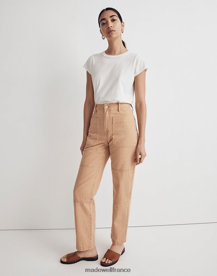 vêtements fr Madewell femmes la parfaite rayure du jean droit vintage : édition poche plaquée or de terre DX88282521