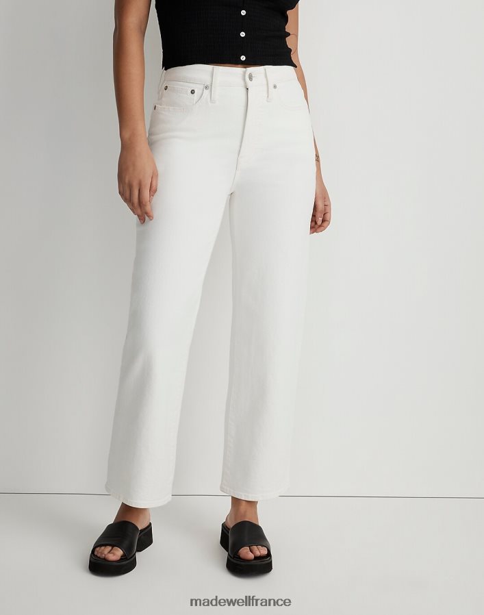 vêtements fr Madewell femmes le jean court large vintage aux courbes parfaites carrelage blanc DX88282456