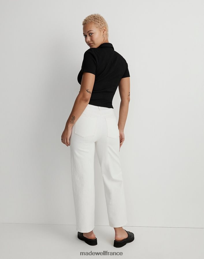vêtements fr Madewell femmes le jean court large vintage aux courbes parfaites carrelage blanc DX88282456